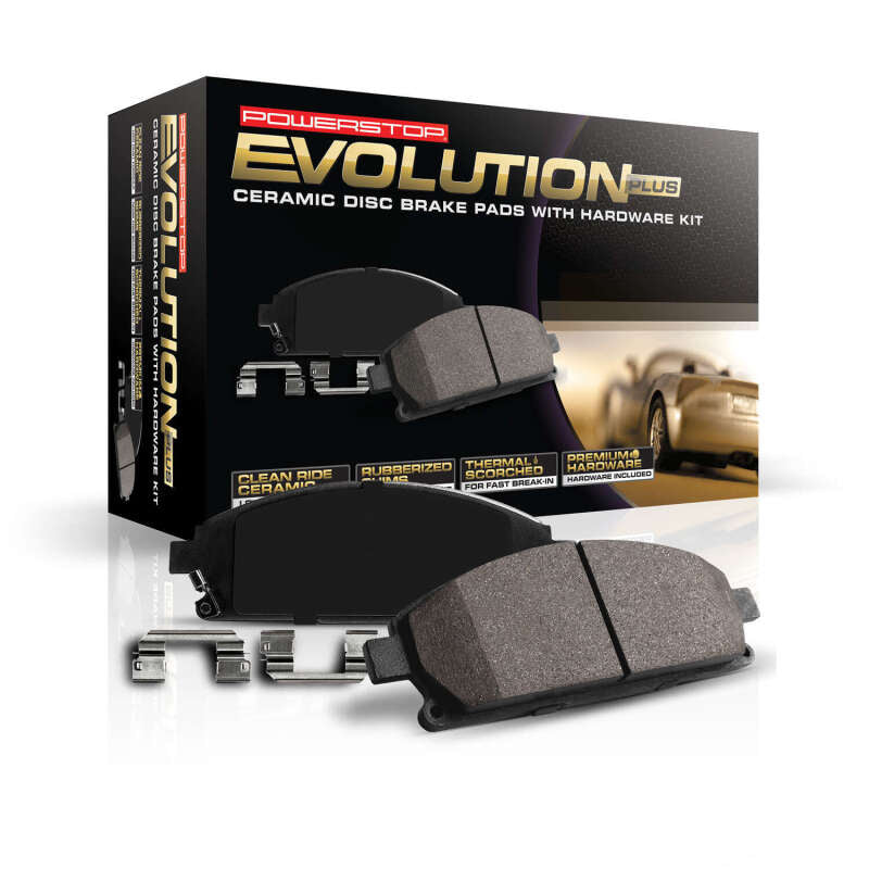 Power Stop 05-22 Chrysler 300 Front Z17 Evo Ceramic Brake Pad w/Hardware (view 3)