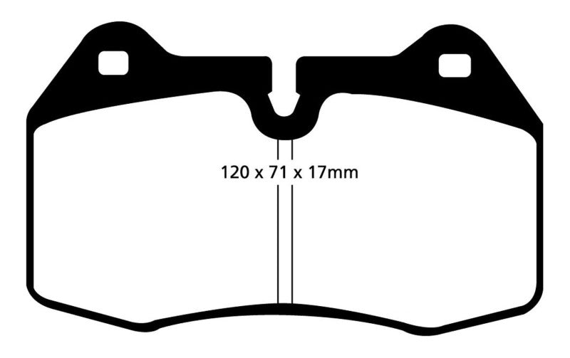 EBC 92-95 Nissan Skyline (R32) 2.6 Twin Turbo GT-R V-Spec Ultimax2 Front Brake Pads Main image