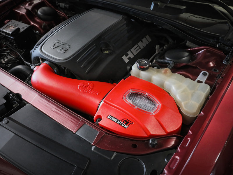 aFe Momentum GT Pro Dry S Stage-2 Intake System 11-15 Dodge Challenger / Charger R/T 5.7L HEMI - Red (view 2)