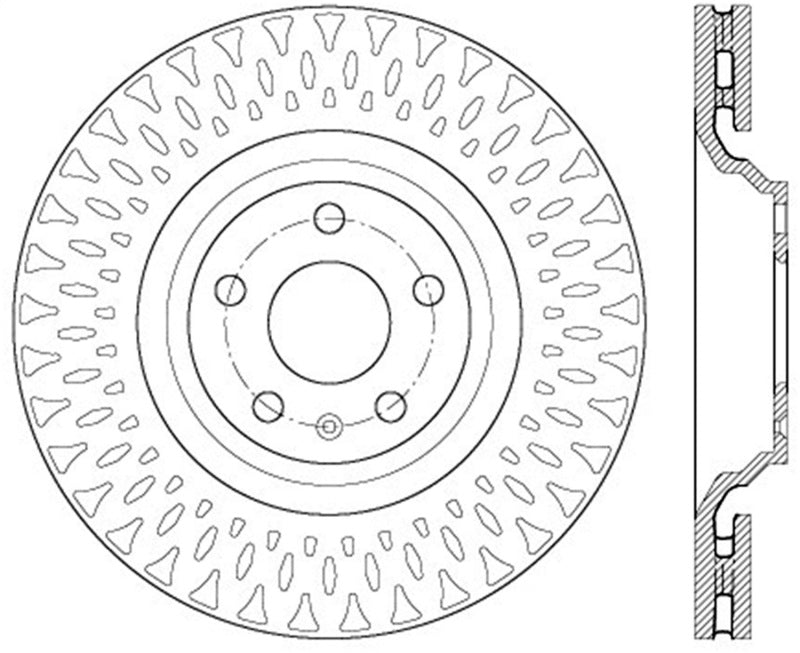 StopTech Slotted & Drilled Sport Brake Rotor Main image