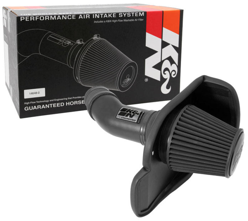 K&N 11-13 Dodge Challenger V8/12-13 Charger V8 / 12-13 Chrysler 300 Black Performance Intake Kit (view 10)