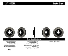 StopTech Slotted & Drilled Sport Brake Rotor