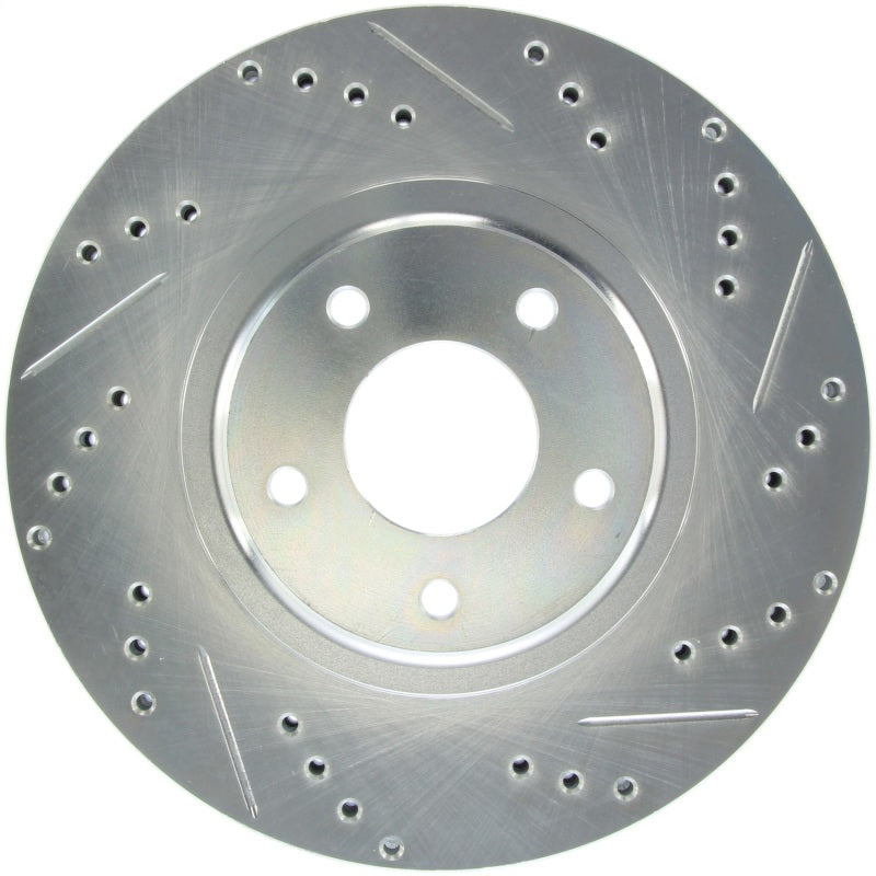 StopTech Select Sport Select Sport Nissan Slotted and Drilled Left Front Rotor Main image