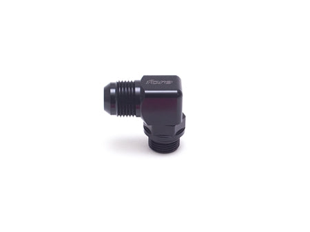 AN-10 Male - ORB-08 Male Swivel 90&deg Billet Fitting Secondary image