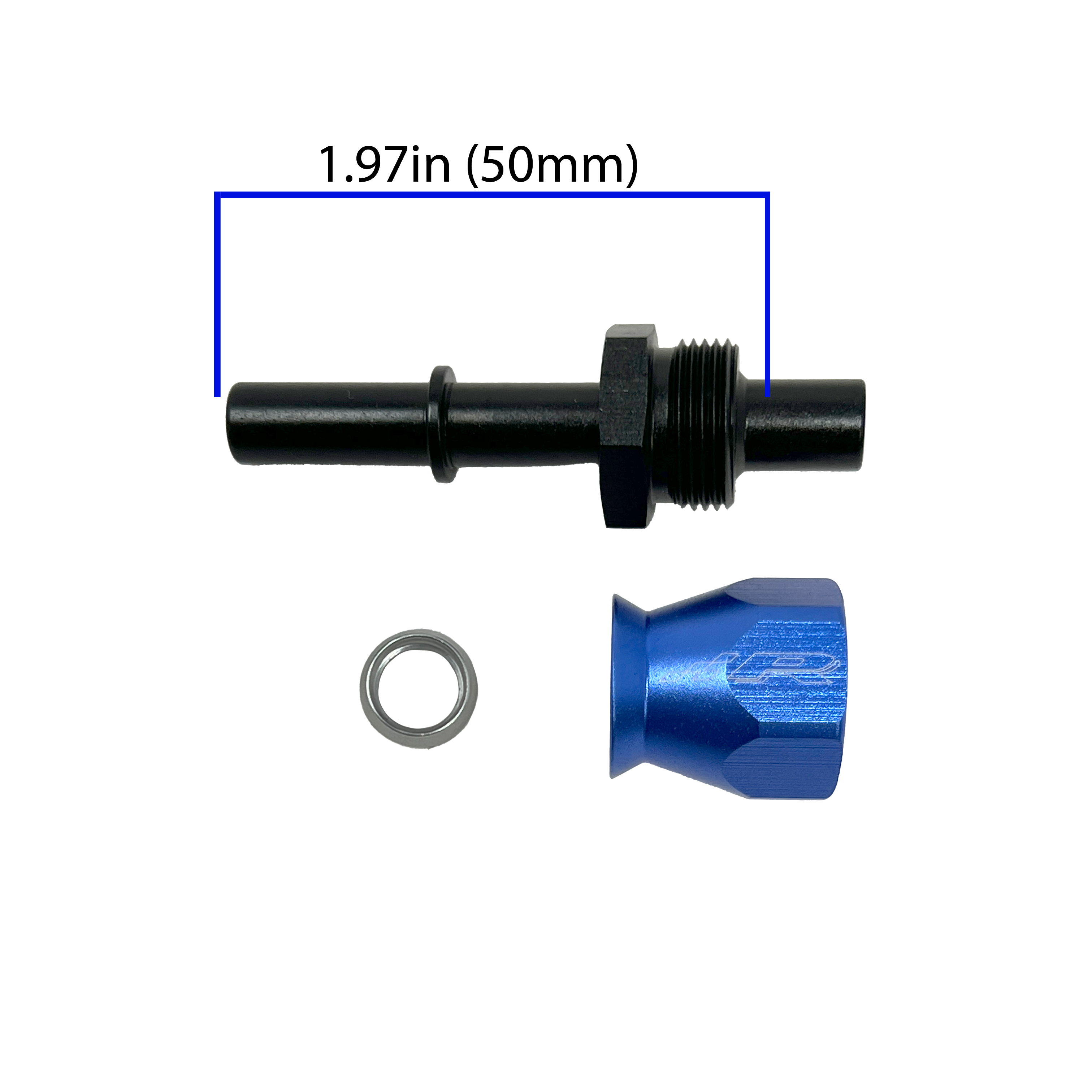 PTFE AN6 Fitting to 7.89mm Male QC Secondary image