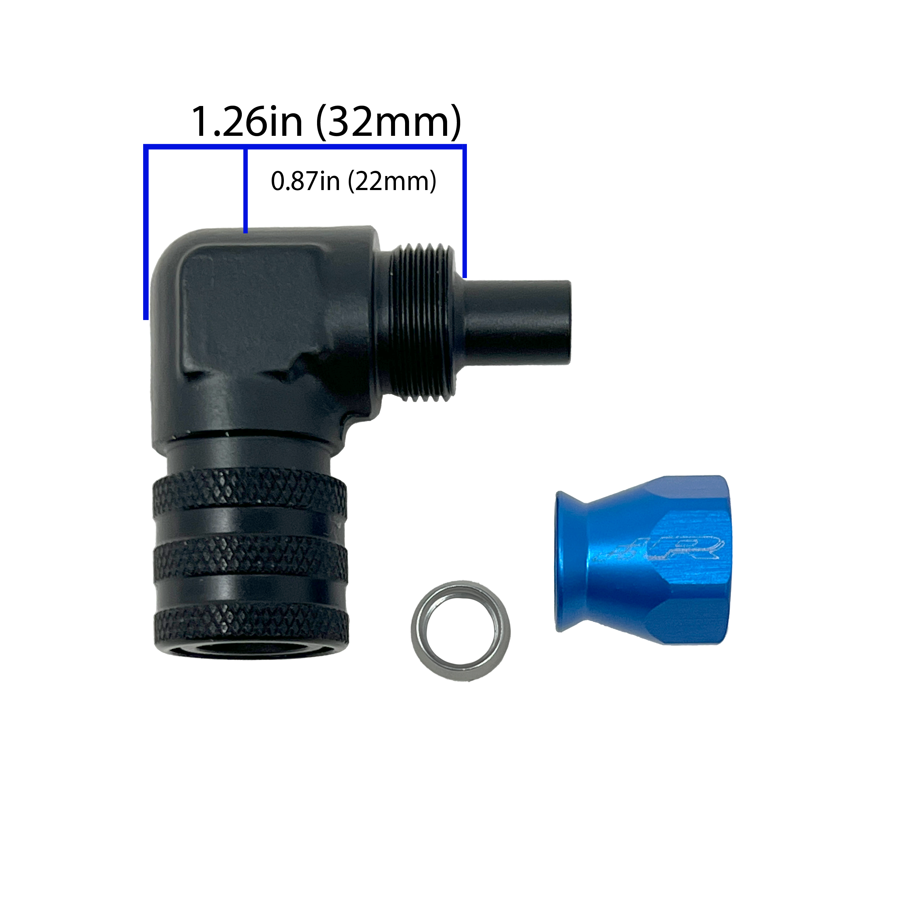 PTFE AN6 Fitting to 7.89 (5/16") Female QC Secondary image