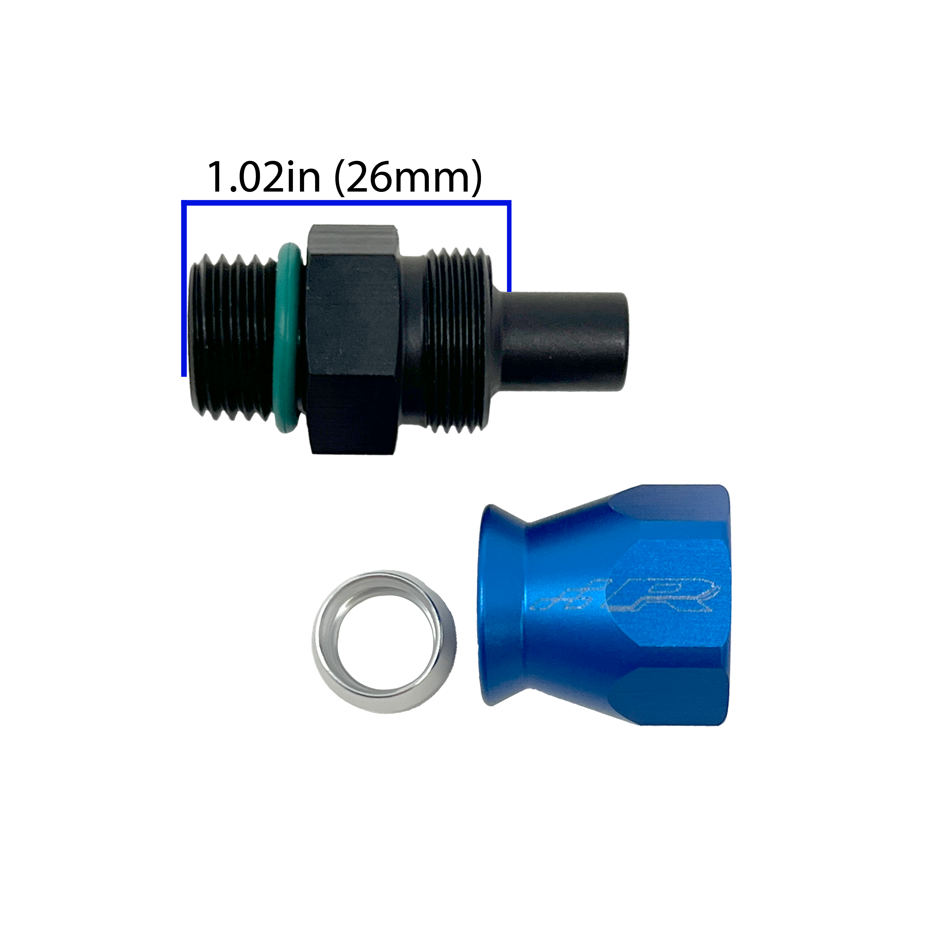 PTFE AN6 Fitting to Male AN6 ORB Secondary image