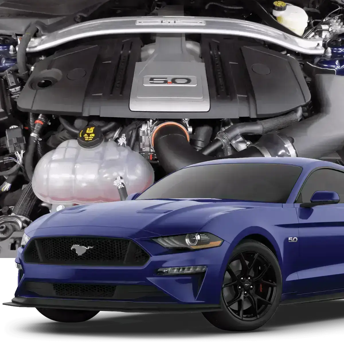 Hellion 2018-2023 Right Hand Drive Ford Mustang GT Street Sleeper® Hidden Twin Turbo System Main image
