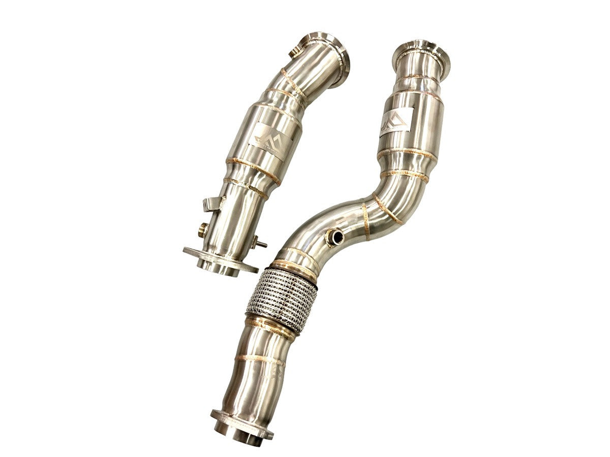 MAD BMW M2C M3 M4 S58 G87 G80 G82 G83 Resonated Downpipes W/ Flex Section Secondary image