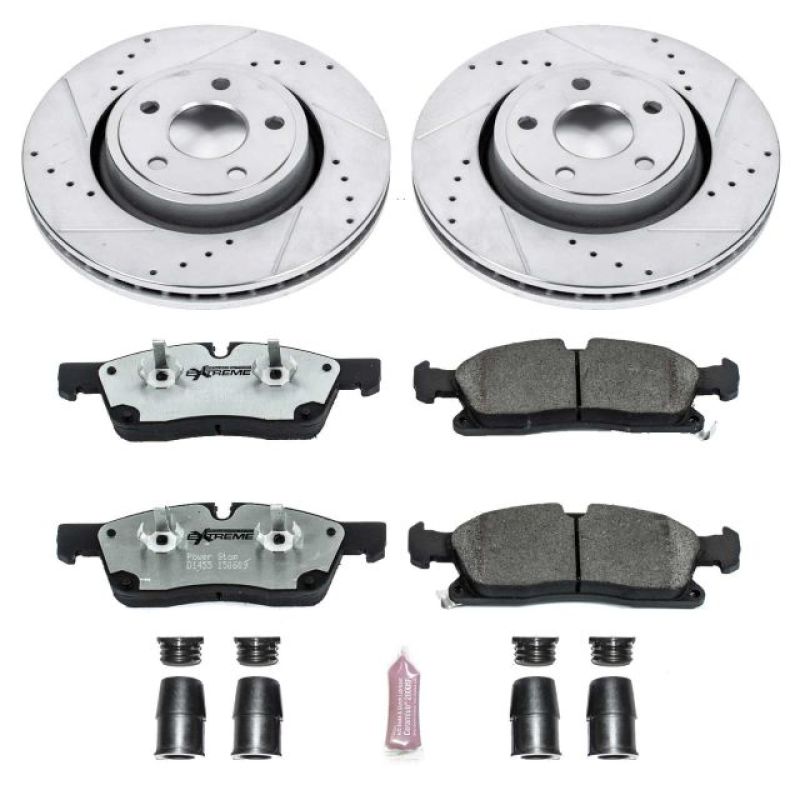 Power Stop 11-19 Dodge Durango Front Z26 Street Warrior Brake Kit Main image