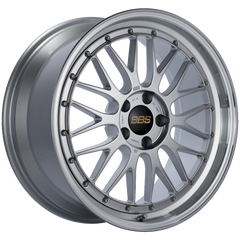 BBS LM 19x9 5x112 ET42 Diamond Silver Center Diamond Cut Lip Wheel -82mm PFS/Clip Required