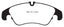 EBC 11 Audi A6 2.0 Turbo Redstuff Front Brake Pads