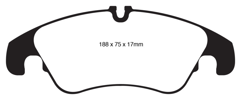 EBC 11 Audi A6 2.0 Turbo Redstuff Front Brake Pads Main image