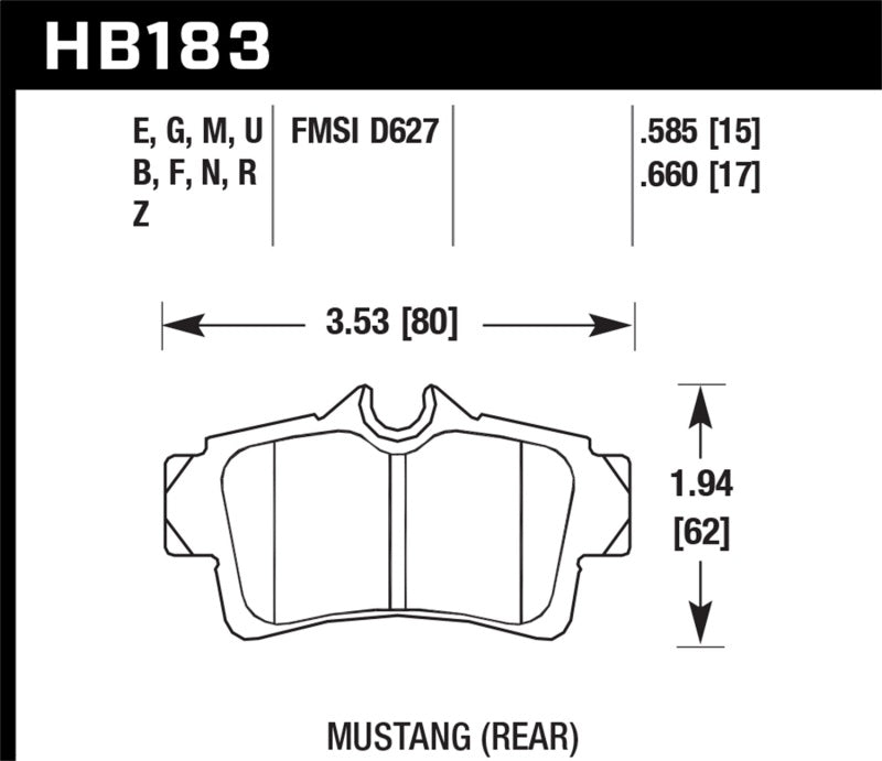 Hawk HP+ Street Brake Pads Main image