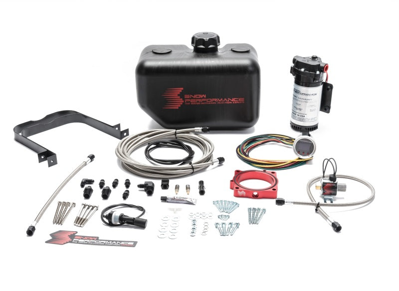 Snow Performance 08+ Charger Stg 2 Boost Cooler F/I Water Injection Kit (SS Braided Line & 4AN) Main image
