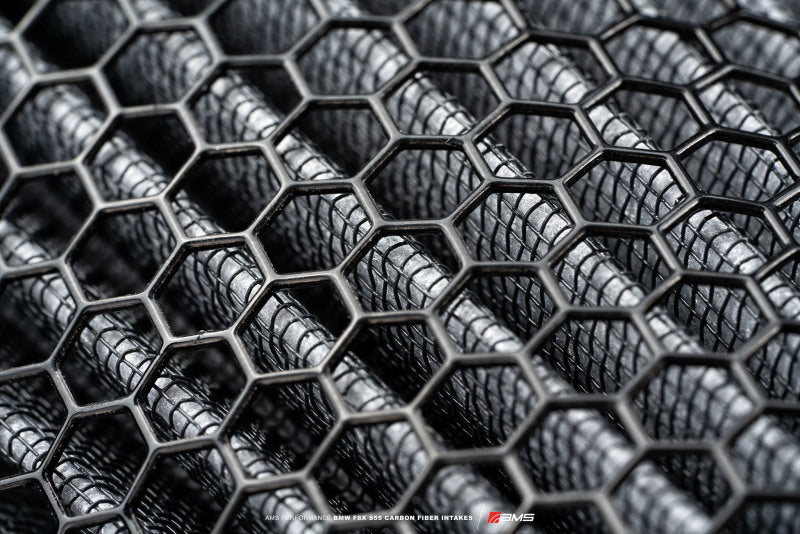 AMS Performance 15-18 BMW M3 / 15-20 BMW M4 w/ S55 3.0L Turbo Engine Carbon Fiber Intake (view 2)