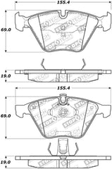 StopTech Performance 07-09 BMW E90/E92/E93 335i Coupe/Sedan Front Brake Pads D918