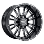 Weld Slingblade 20x12 / 8x180 / 4.75 BS / 124.3 HB - Gloss Black Milled - Non-BL Wheel