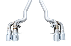 AWE Tuning 18-19 BMW M5 (F90) 4.4T AWD SwitchPath Axle-Back Exhaust - Chrome Silver Tips