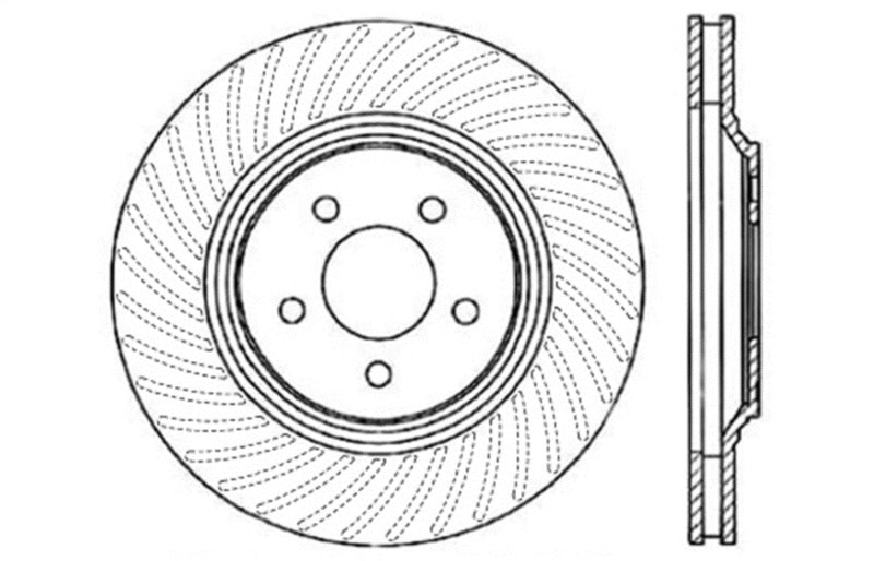 StopTech Slotted & Drilled Sport Brake Rotor Main image