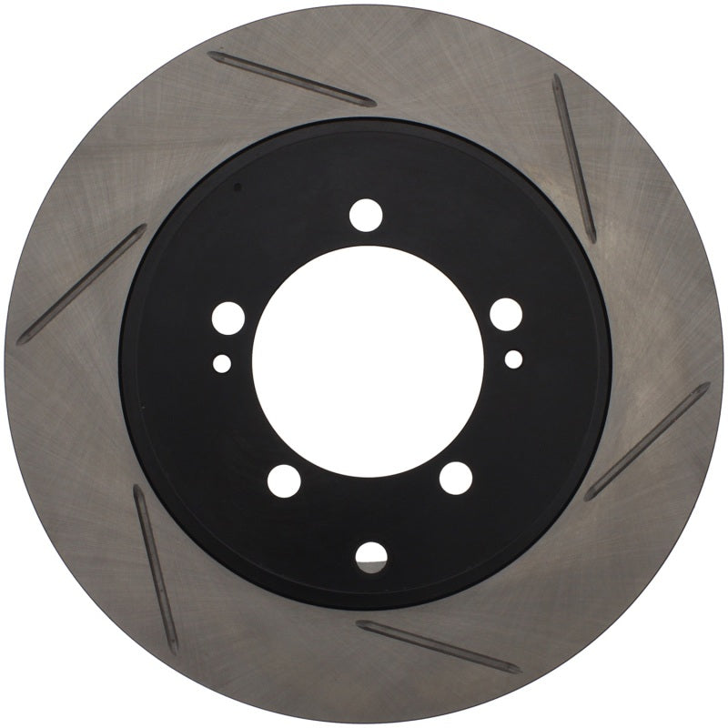 StopTech Power Slot 03-06 Evo 8 & 9 Slotted Right Rear Rotor Main image