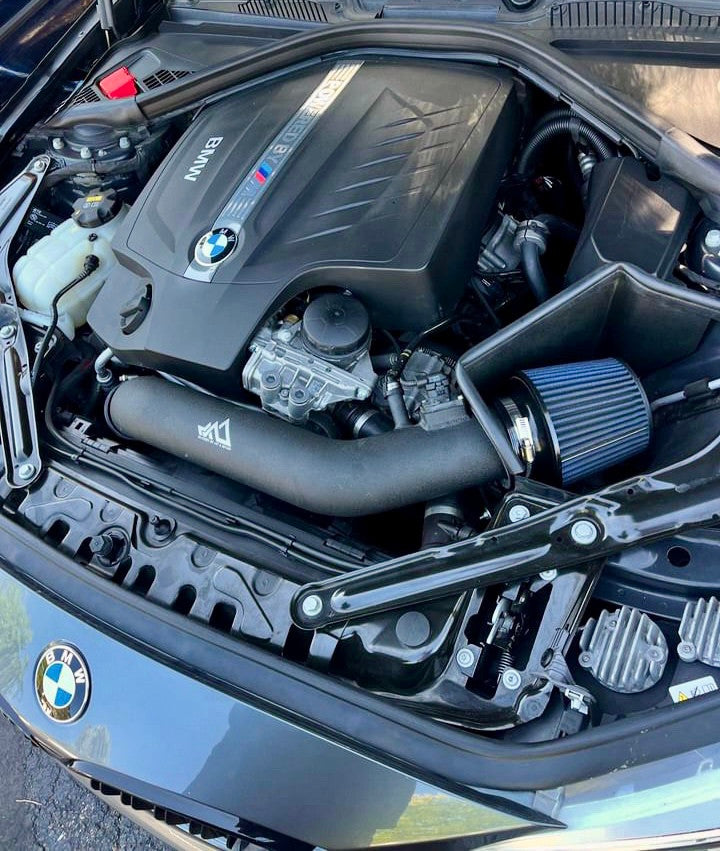 MAD BMW F3x N55 M135 M235 M2 335 435 High Flow Air Intake W/ Heat Shield Secondary image