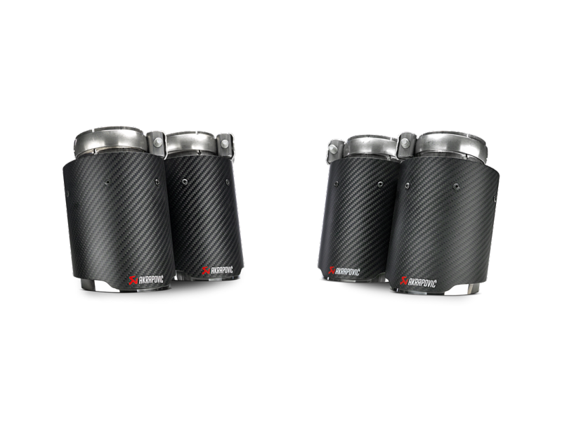 Akrapovic 14-17 BMW M3/M4 (F80/F82) Tail Pipe Set (Carbon) (view 2)