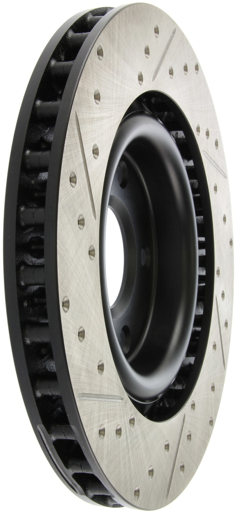 StopTech Power Slot 05-07 Cadillac XLR / 06-09 Chevy Corvette Front Left Drilled & Slotted Rotors (view 5)