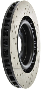 StopTech Power Slot 05-07 Cadillac XLR / 06-09 Chevy Corvette Front Left Drilled & Slotted Rotors (view 5)