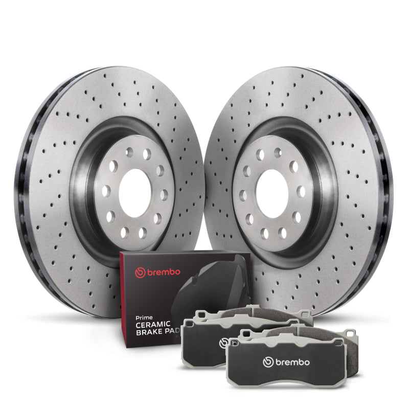 Brembo OE 15-20 Audi A3 Quattro/15-20 S3/15-19 Golf R/15-21 GTI Front Disc Brake Kit Main image