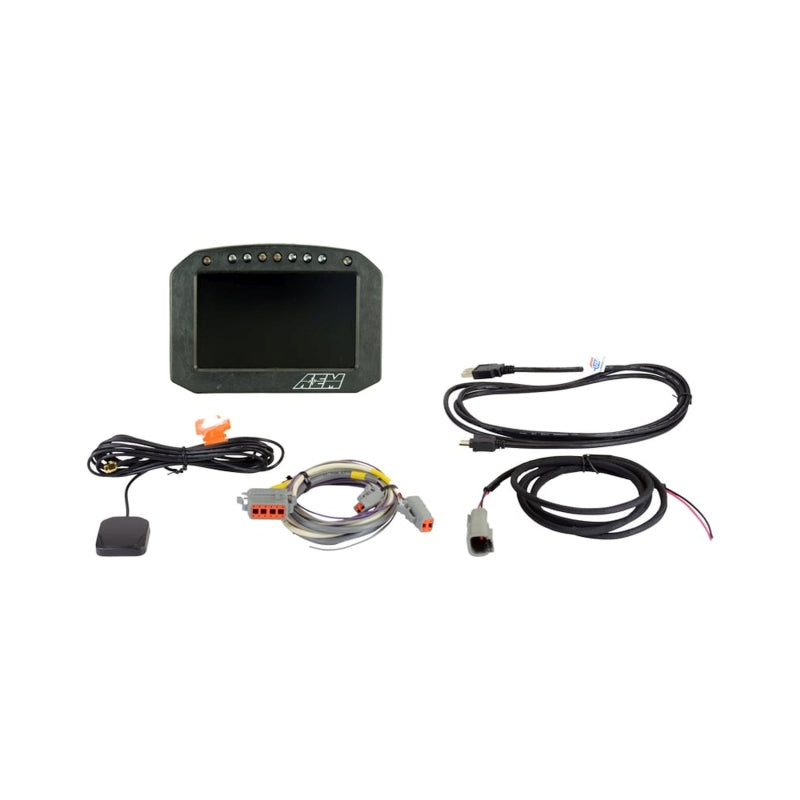 AEM CD-5G Carbon Flush Digital Dash Display w/ Internal 20Hz GPS & Antenna Main image