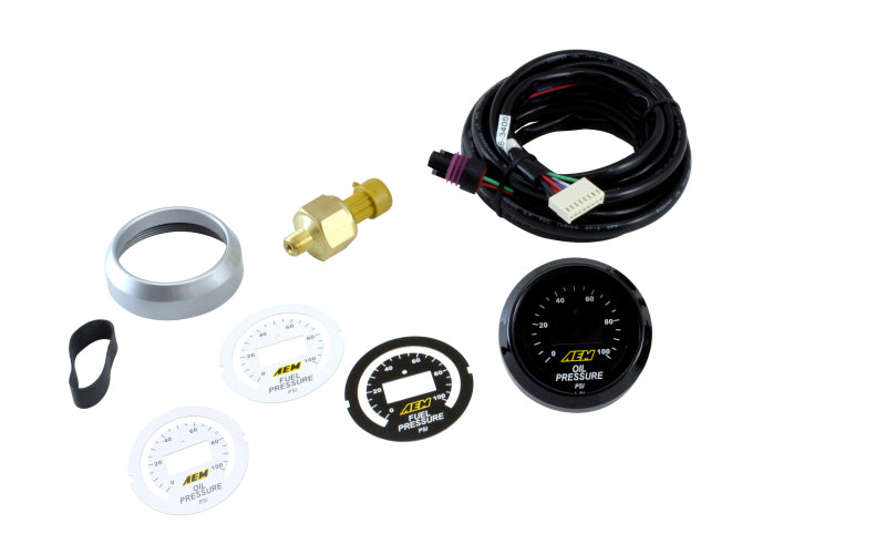 AEM 52mm Pressure (Oil or Fuel) Digital Gauge Main image
