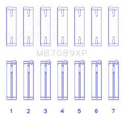 King Engine Bearings Volkswagen VR6 2.8L Performance Main Bearing Set - Size STD