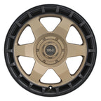 Weld Off-Road Ridge 17x9 - 5x114.3 / 5x127 BP - ET-12 - 78.1mm CB - Satin Bronze Wheel (Black Ring)