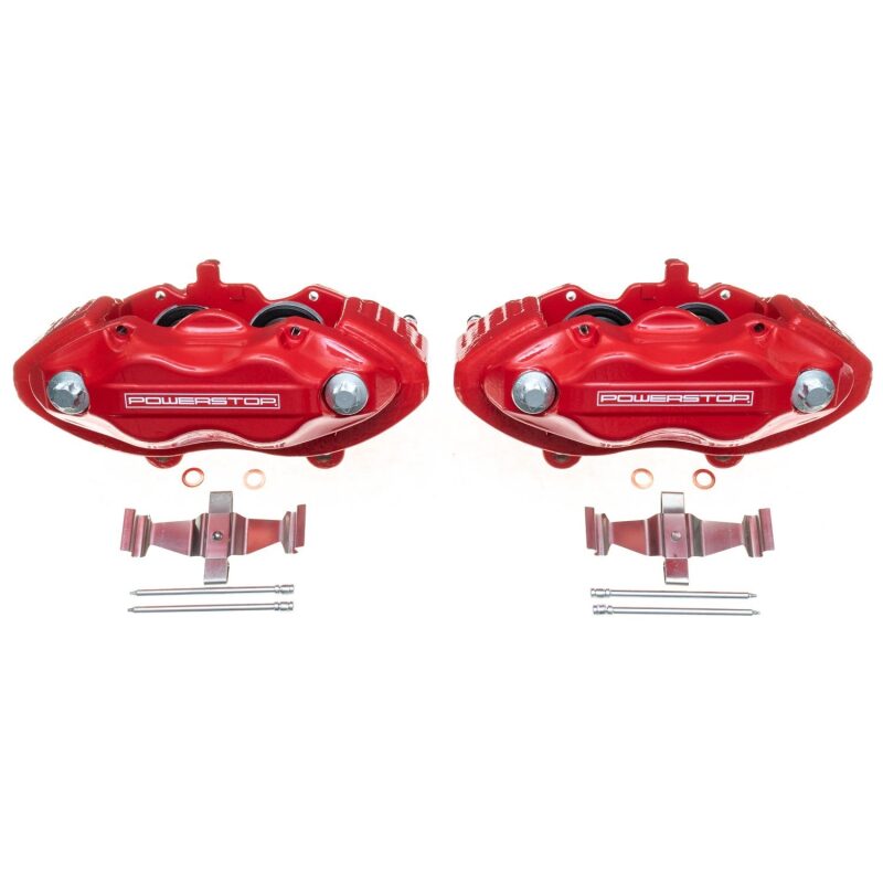 Power Stop 05-10 Chrysler 300 Front Red Calipers w/o Brackets - Pair Main image