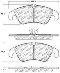 StopTech Performance 08-10 Audi A5 / 10 S4 / 09-10 Audi A4 (except Quattro) Front Brake Pads