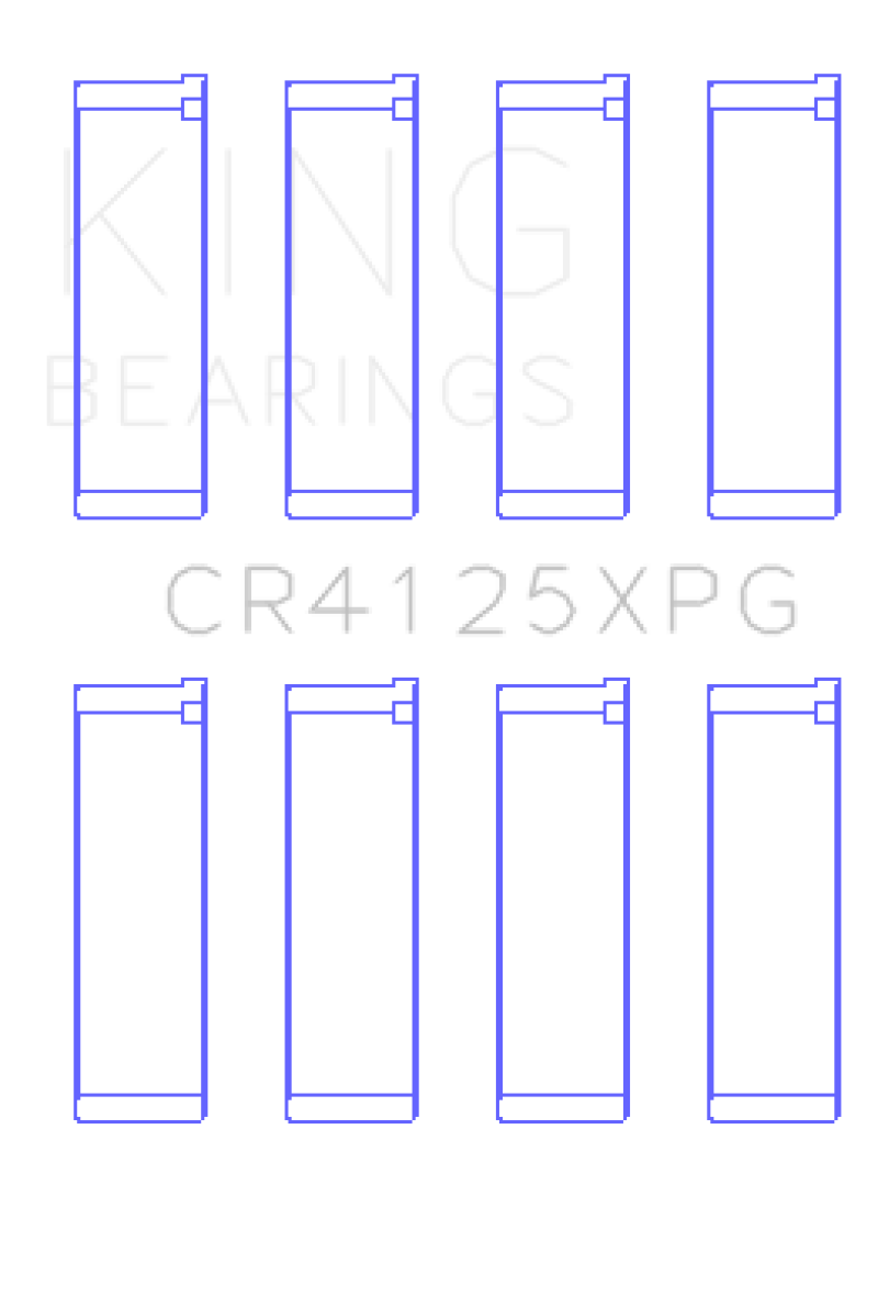 King Subaru EJ20/EJ22/EJ25 (Suites 52mm Journal Size) Tri-Metal Perf Rod Bearing Set - Size +.026mm (view 2)