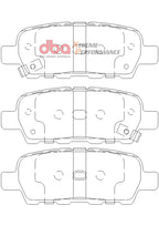 DBA 07-13 Nissan Sentra XP650 Rear Brake Pads (view 4)