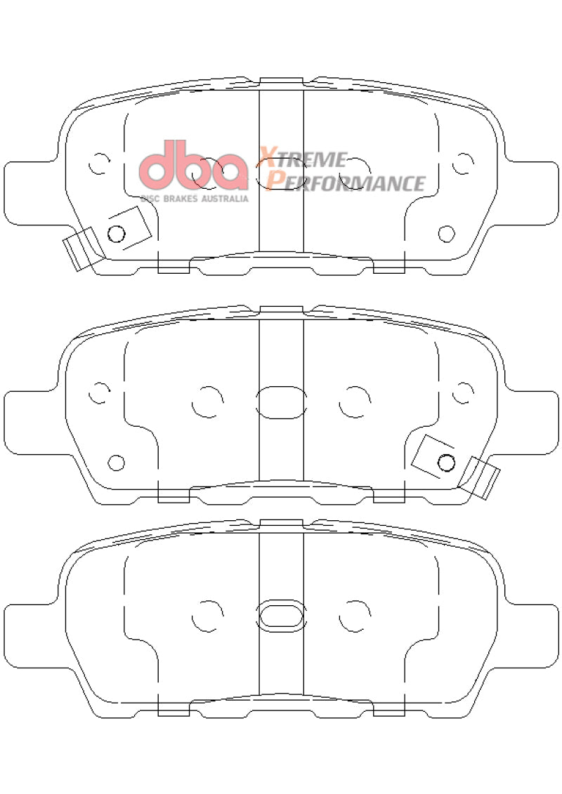 DBA 07-13 Nissan Sentra XP650 Rear Brake Pads (view 4)