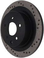StopTech 08-09 Infiniti EX35 / 05-08 G35 / 09 G37 / 06-09 M35/M45 Drilled Right Rear Rotor (view 7)