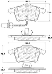 StopTech Performance 1/05-09 Audi A4/A4 Quattro Front Brake Pads