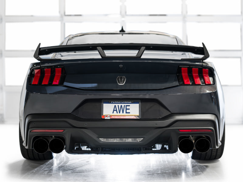 AWE 2024 Ford Mustang Dark Horse S650 RWD SwitchPath Cat-Back Exhaust w/ Quad Diamond Black Tips (view 2)