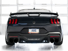 AWE 2024 Ford Mustang Dark Horse S650 RWD Track Edition Cat-Back Exhaust w/ Quad Diamond Black Tips