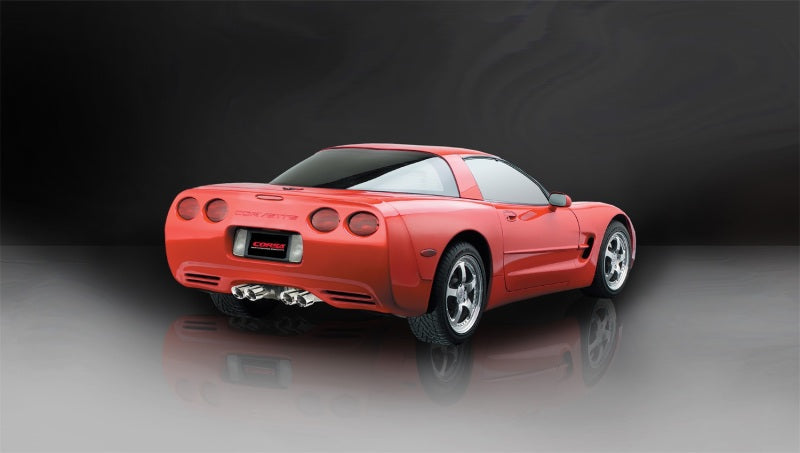 Corsa 97-04 Chevrolet Corvette C5 Z06 5.7L V8 Polished Xtreme Cat-Back + XO Exhaust (view 2)
