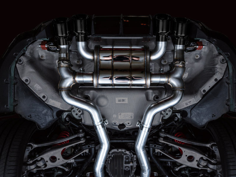 AWE Tuning SwitchPath Cat-Back Exhaust for BMW G8X M3/M4 - Diamond Black Tips (view 2)
