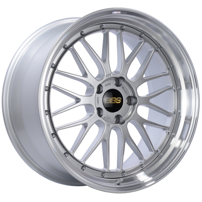 BBS LM 20x10 5x120 ET33 Diamond Silver Center Diamond Cut Lip Wheel -82mm PFS/Clip Required Main image