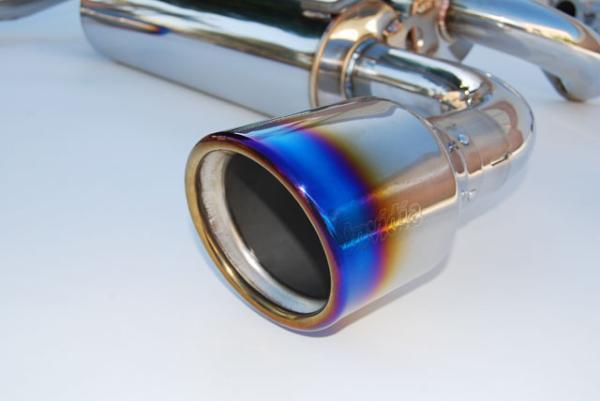 Invidia 02-08 Nissan 350z Gemini Rolled Titanium Tip Cat-back Exhaust Main image