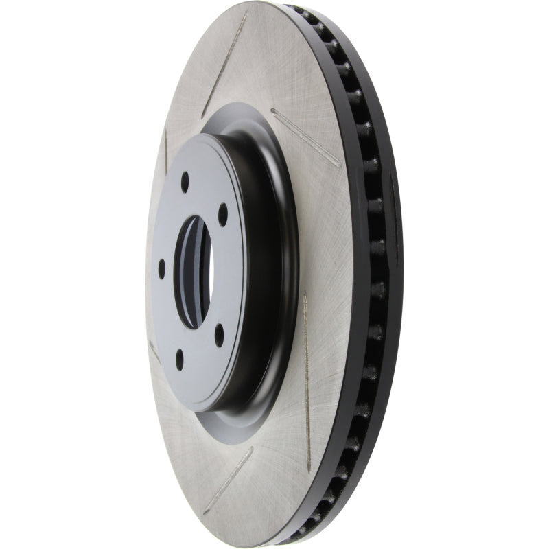StopTech 13-15 Nissan Pathfinder Slotted Front Right Rotor Main image