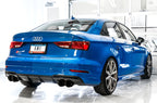 AWE Tuning Audi 8V S3 SwitchPath Exhaust w/Diamond Black Tips 102mm (view 2)