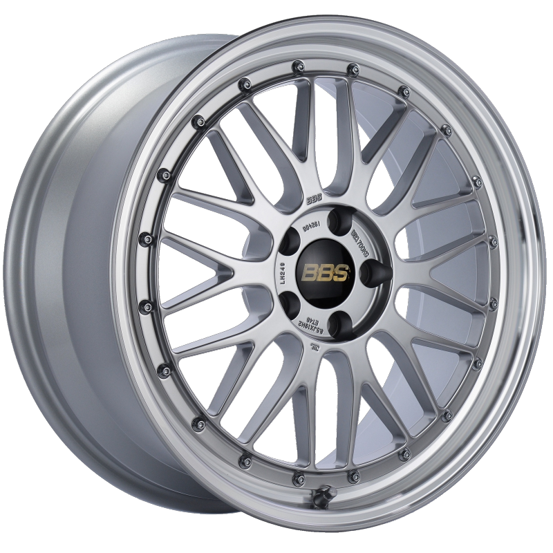 BBS LM 19x8.5 5x112 ET48 Diamond Silver Center Diamond Cut Lip Wheel -82mm PFS/Clip Required Main image